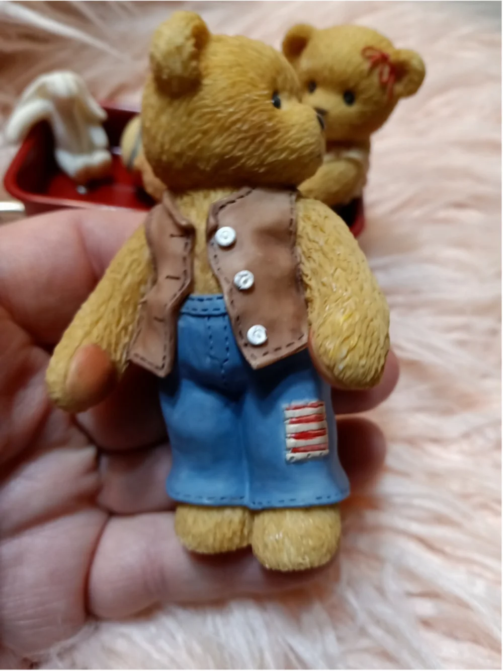 Cherishes Teddies Vernon Eva Wherever Life Takes You Red Radio Flyer Wagon Ride